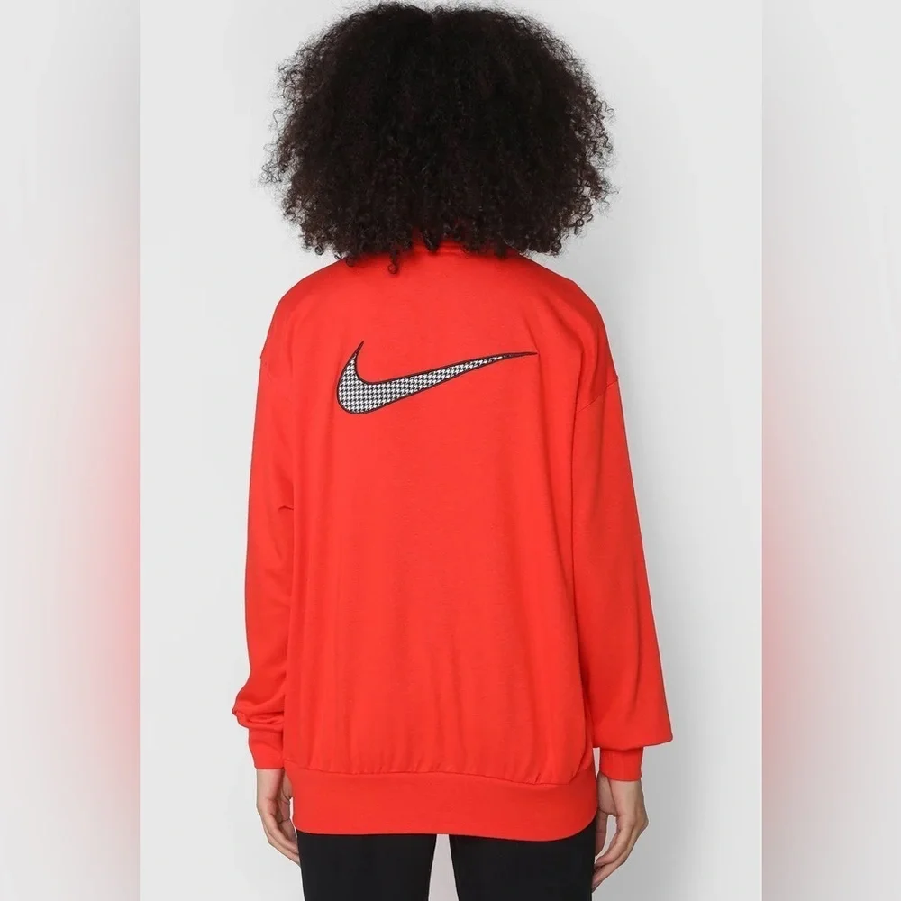 NWOT Nike Sportswear Icon Clash 1/2-Zip Top & Leggings Houndstooth Set XL & L